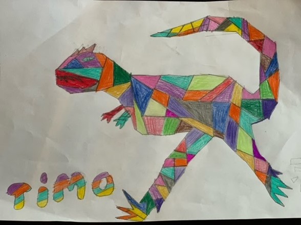 drawing of a dinosaur